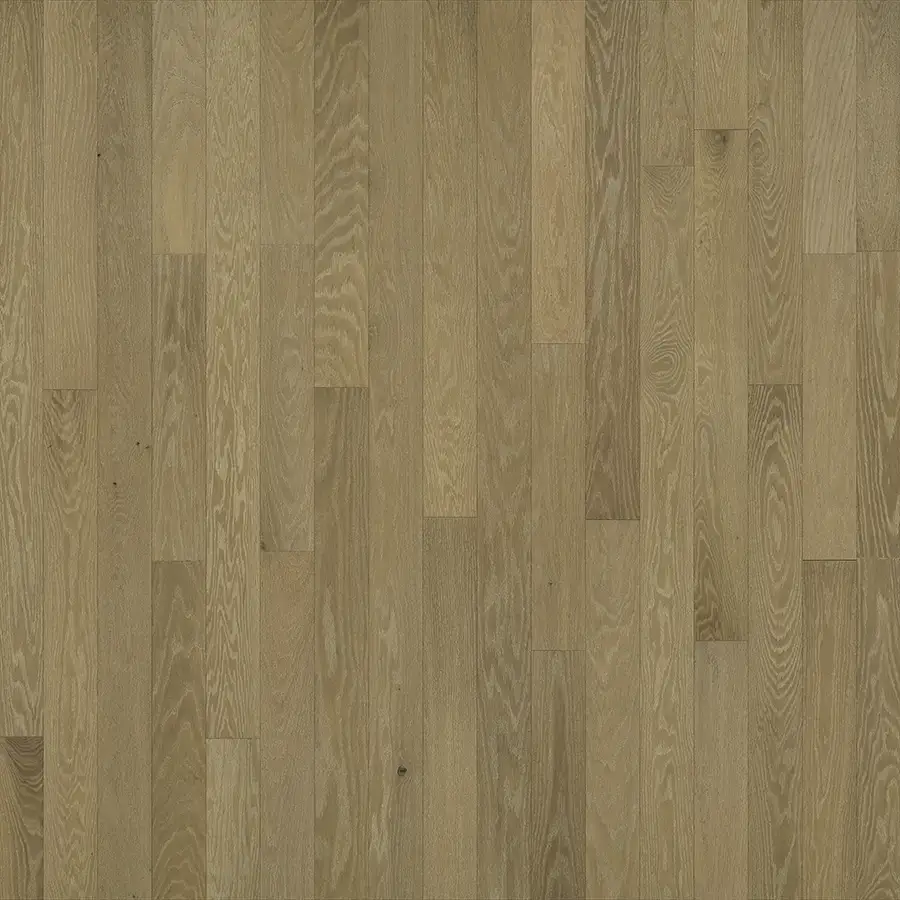 Hallmark Floors Crestline Solid Pikes Red Oak Solid Hardwood, installed in a room