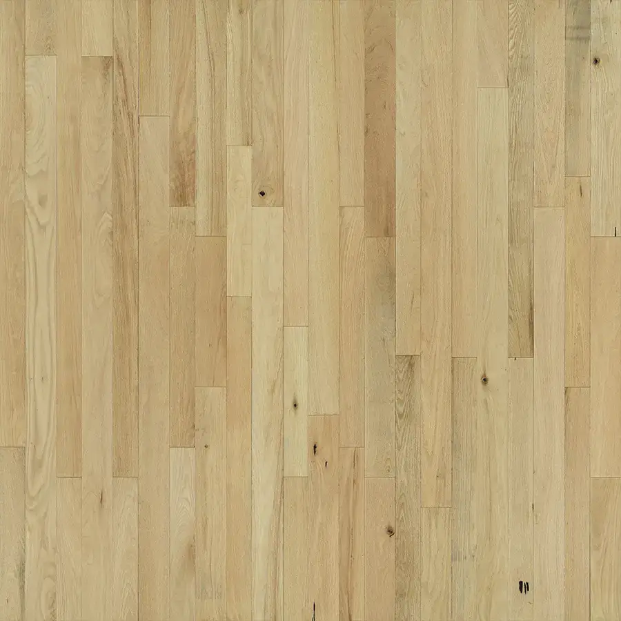 Hallmark Floors Organic Solid Poppy Seed Oak Red Oak Solid Hardwood, installed in a room