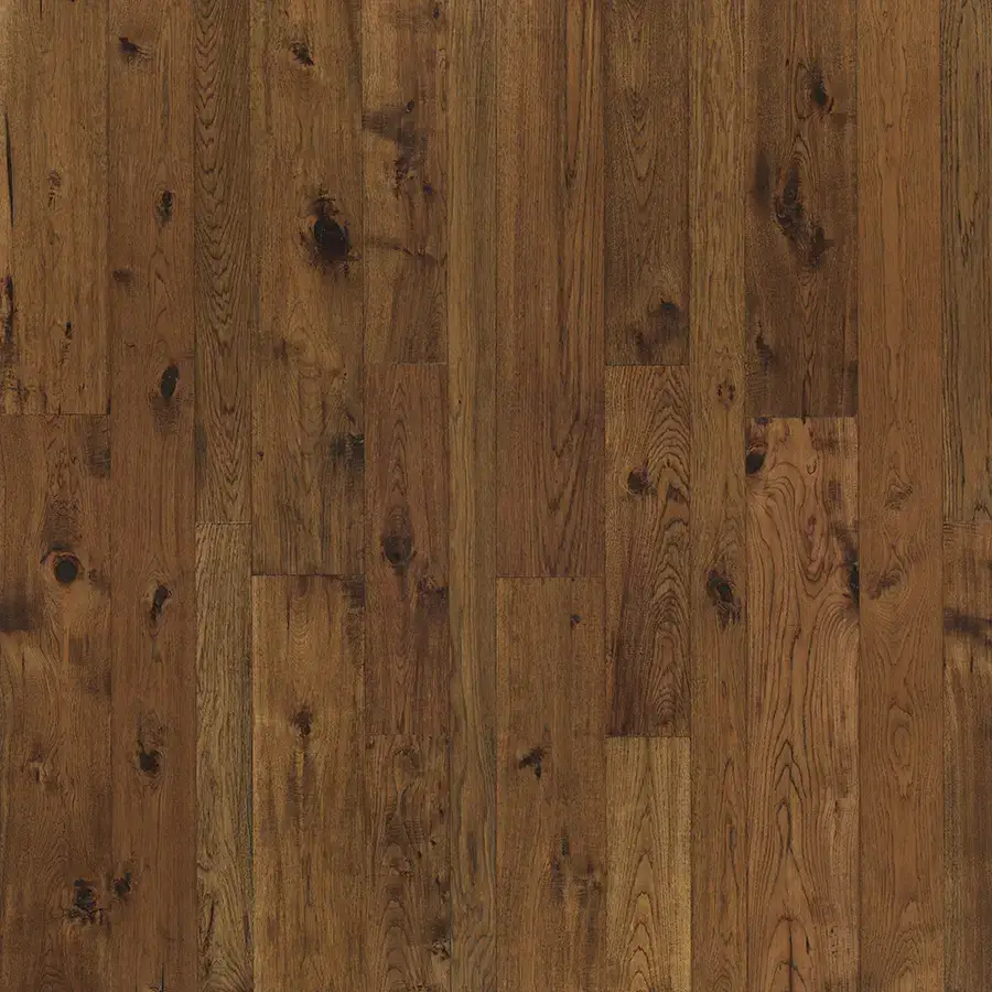Hallmark Floors Monterey Puebla Hickory Engineered Hardwood, installed in a room