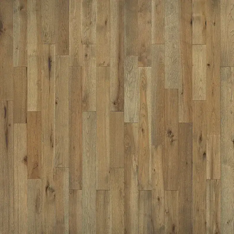 Hallmark Floors Crestline Solid Rainier Hickory Solid Hardwood, installed in a room