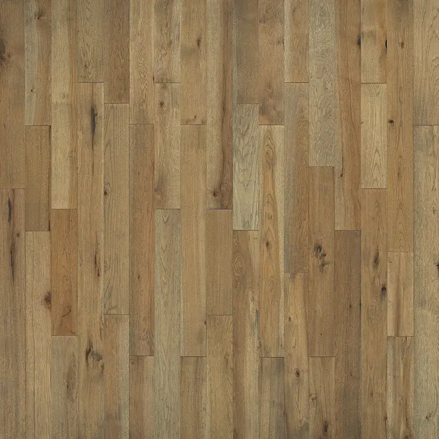 Hallmark Floors Crestline Solid Rainier Hickory Solid Hardwood, installed in a room