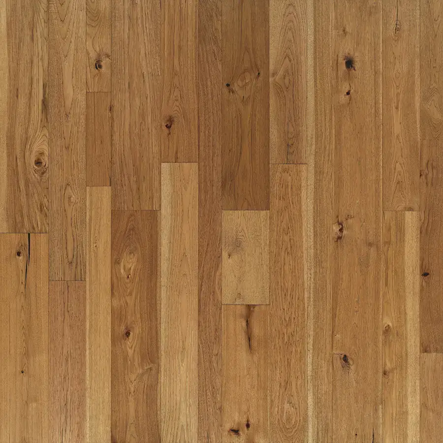 Hallmark Floors Monterey Ranchero Hickory Engineered Hardwood, installed in a room