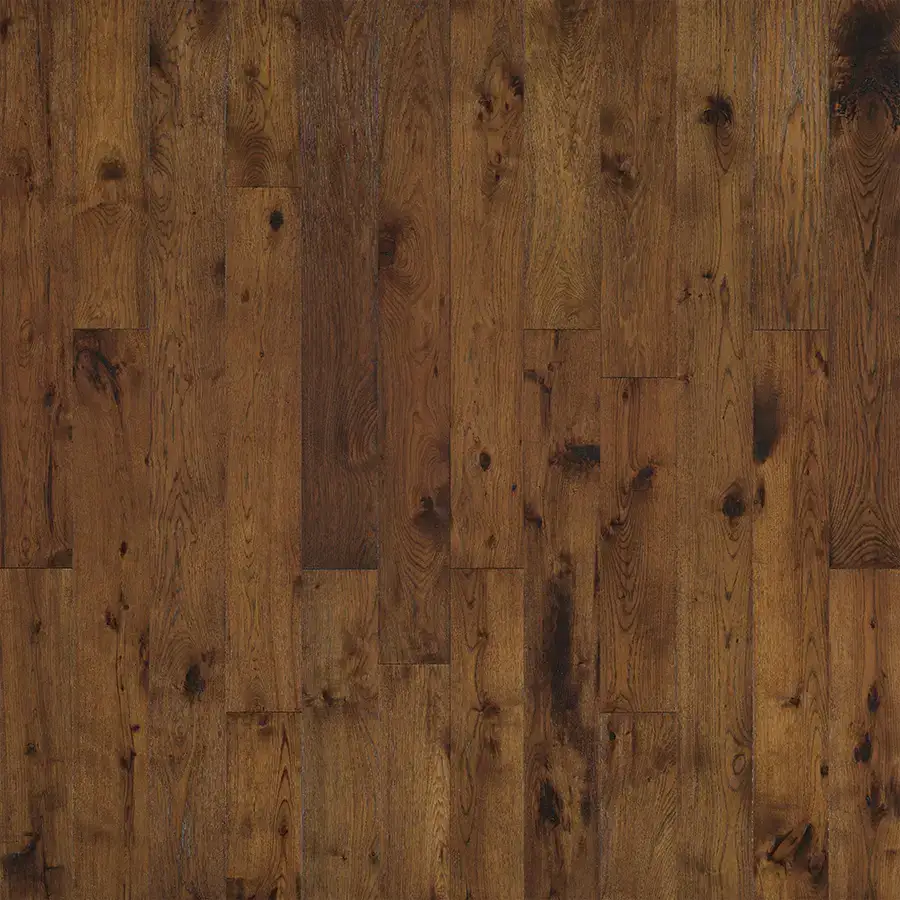 Hallmark Floors Novella Thoreau Hickory Engineered Hardwood, installed in a room