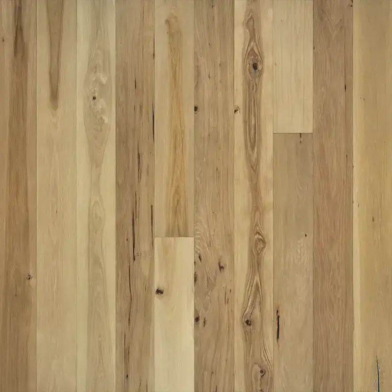 Hallmark Floors True Orange Blossom Hickory Engineered Hardwood, installed in a room