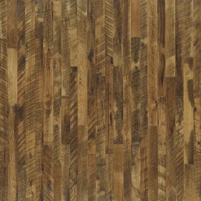 Hallmark Floors Organic Solid Tulsi Hickory Solid Hardwood, installed in a room