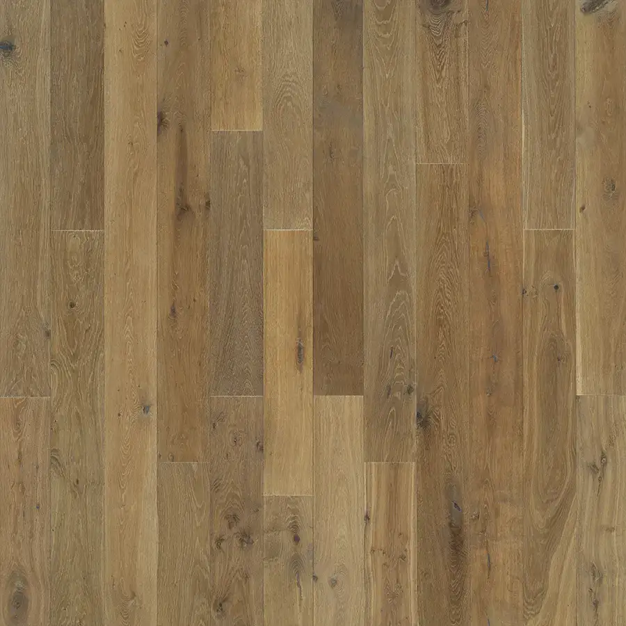 Hallmark Floors Novella Twain Oak Engineered Hardwood, installed in a room