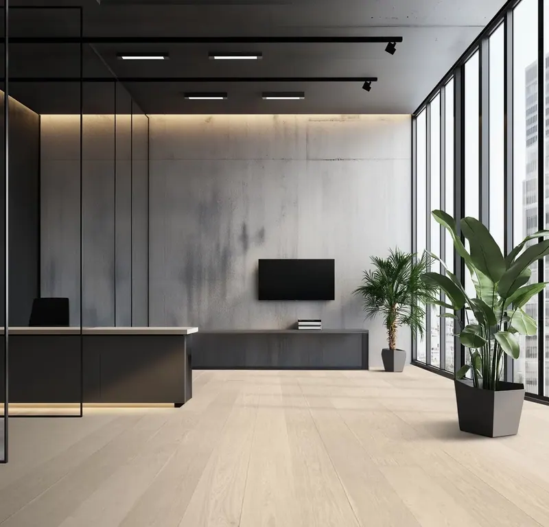 Hennessy Wood Floors Select + Ivory 6 French Oak Engineered Hardwood, room view