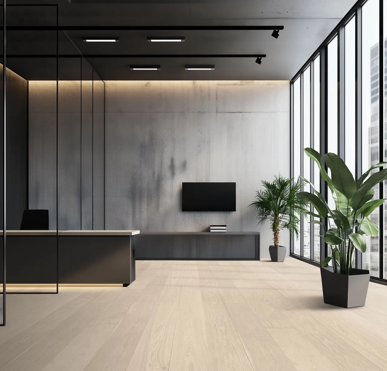 Hennessy Wood Floors Select + Ivory 6 French Oak Engineered Hardwood, room view