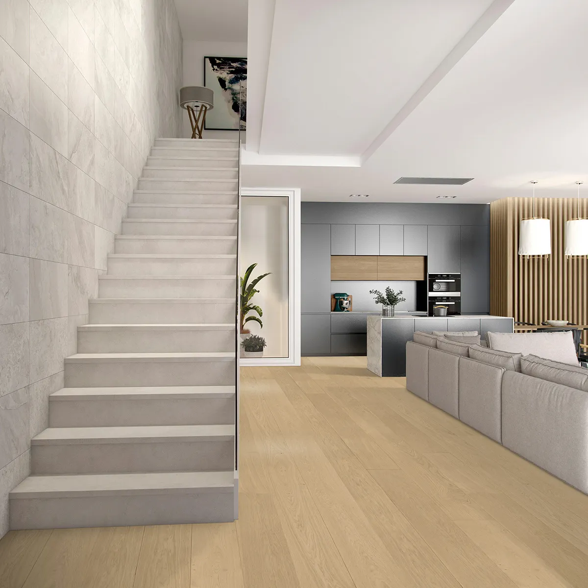 Hennessy Wood Floors Select + Natural 6 French Oak Engineered Hardwood, room view