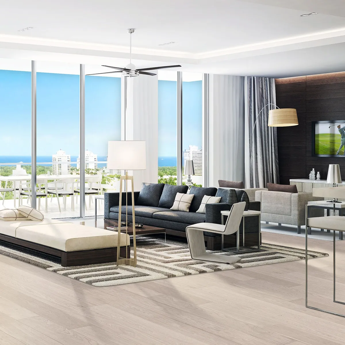Hennessy Wood Floors Signature I Calypso French Oak Engineered Hardwood, room view