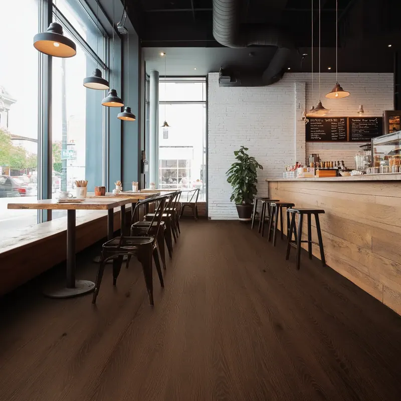 Hennessy Wood Floors Signature II Sepia 2 French Oak Engineered Hardwood, room view