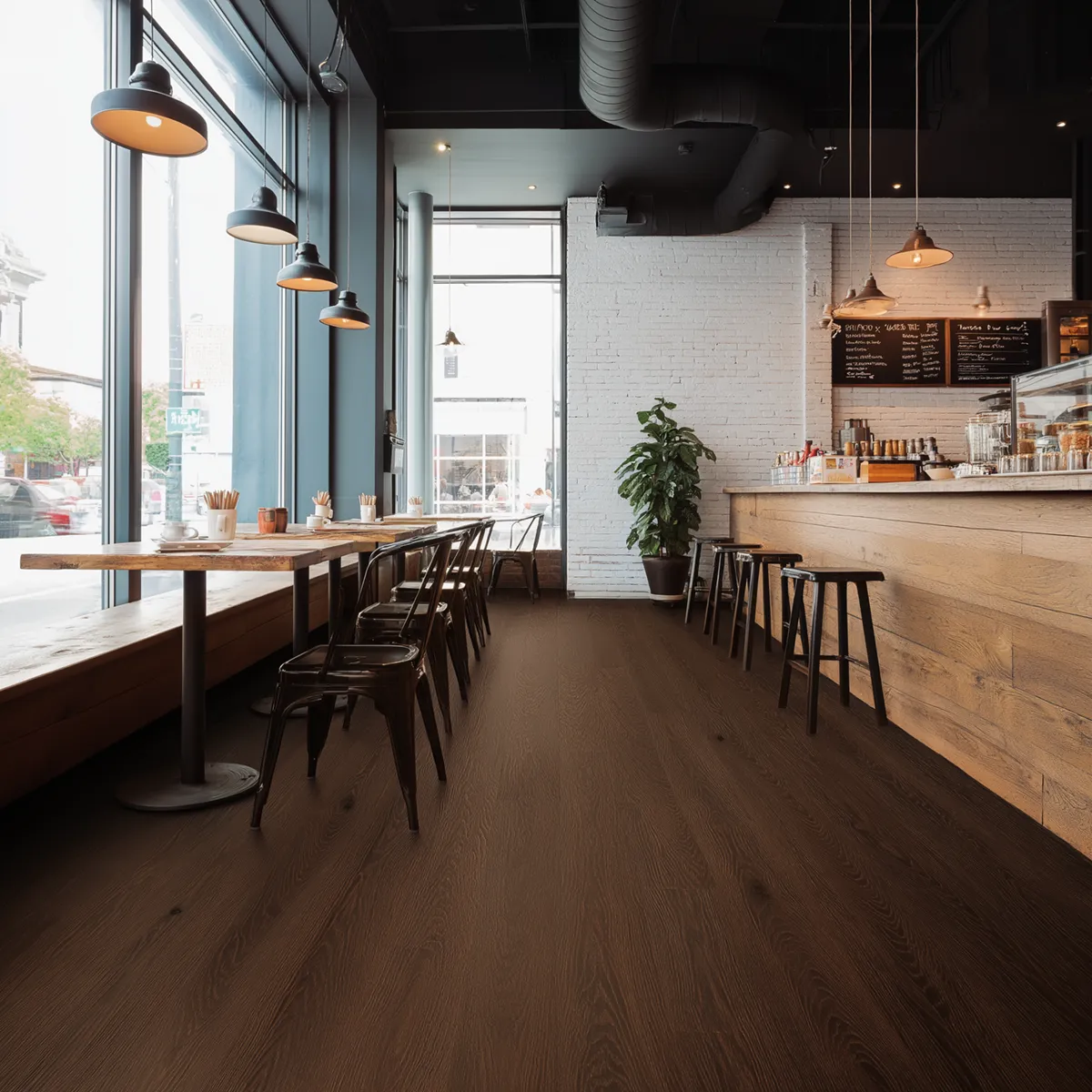 Hennessy Wood Floors Signature II Sepia 2 French Oak Engineered Hardwood, room view
