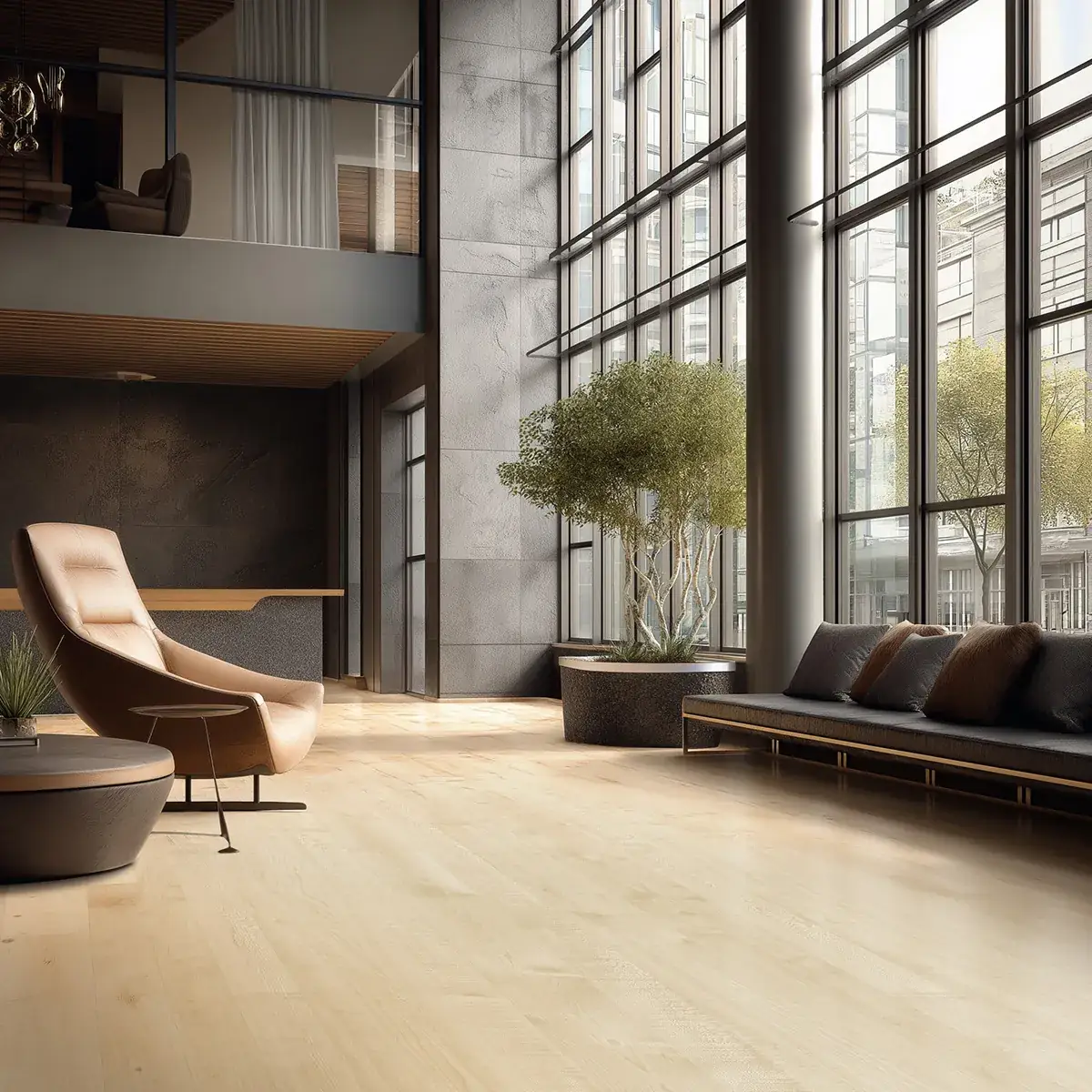 Hennessy Wood Floors Standard Dune Maple Engineered Hardwood, room view