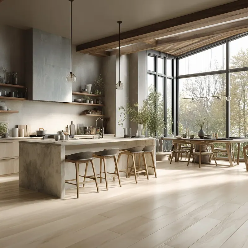 Hennessy Wood Floors Standard Natural Maple Engineered Hardwood, room view