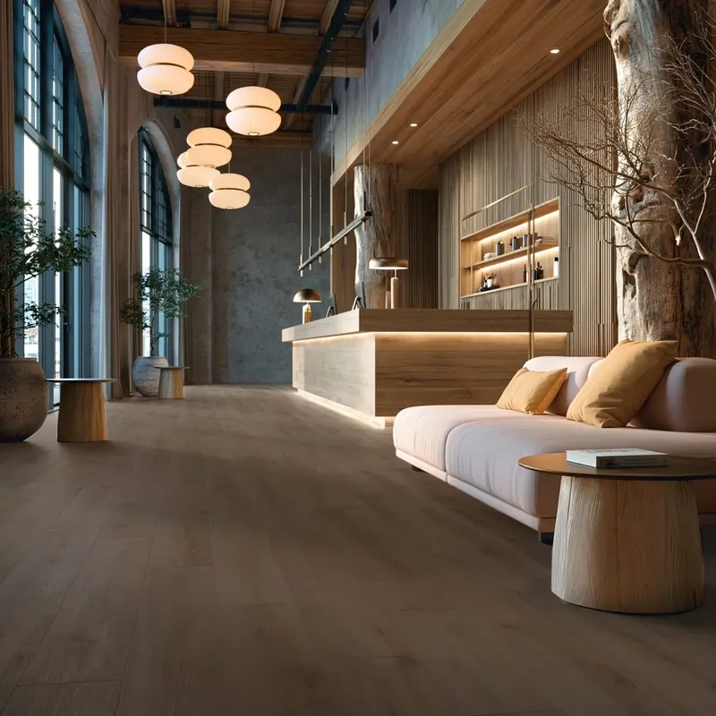 Hennessy Wood Floors Supreme Brunet 4 French Oak Engineered Hardwood, room view