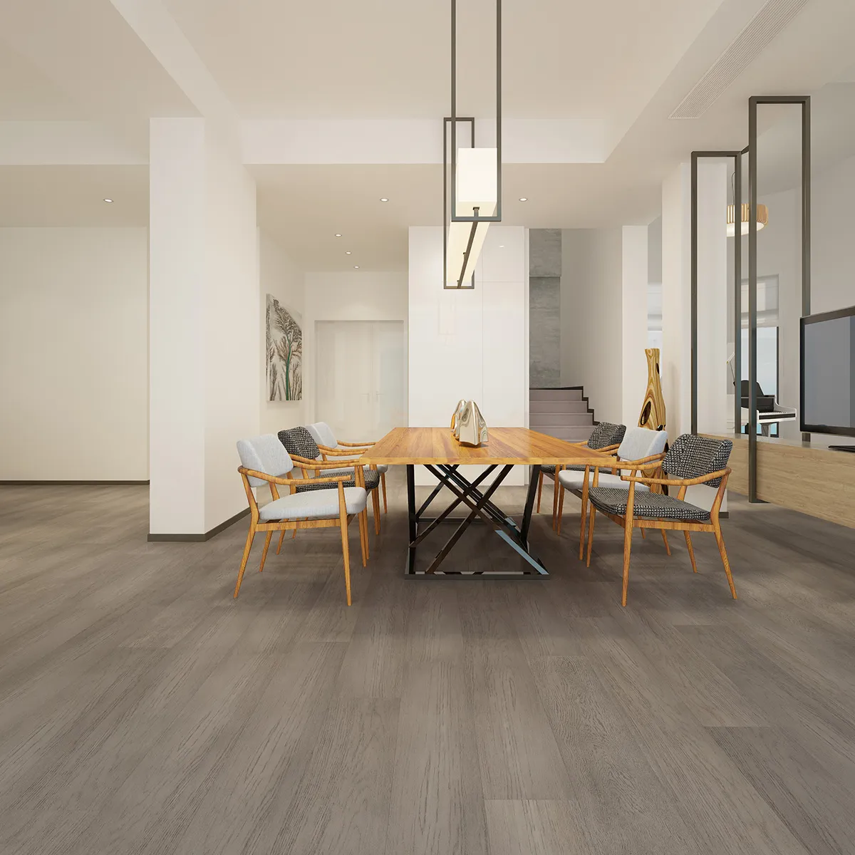 Hennessy Wood Floors Supreme Ramsey French Oak Engineered Hardwood, room view