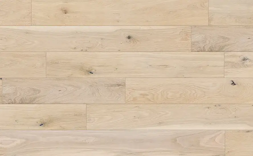 Johnson Hardwood Countryside Oak Tortilla European Oak Engineered Hardwood, installed in a room
