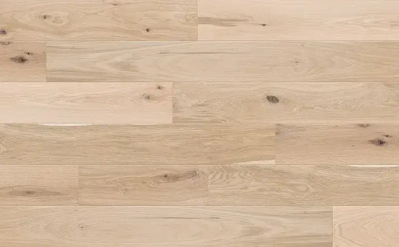 Johnson Hardwood Countryside Oak Buttermilk European Oak Engineered Hardwood, installed in a room