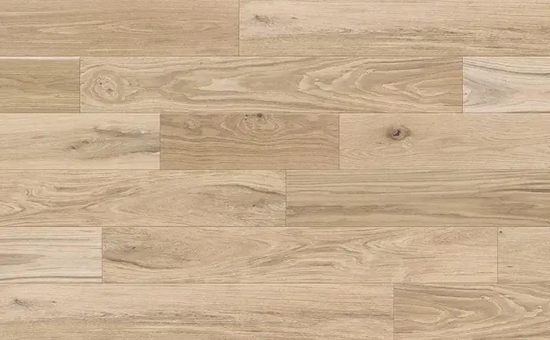 Johnson Hardwood Countryside Oak Driftwood European Oak Engineered Hardwood, installed in a room