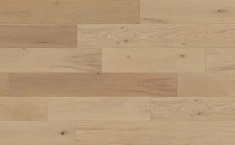 Johnson Hardwood Countryside Oak Pebble European Oak Engineered Hardwood, installed in a room