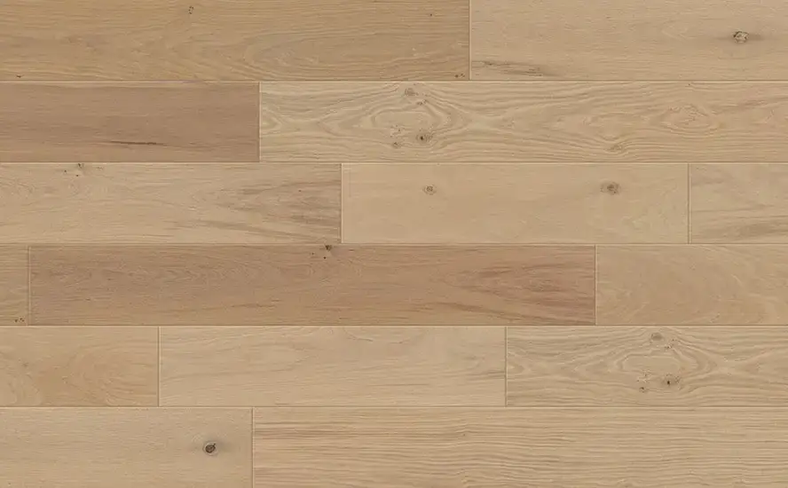 Johnson Hardwood Countryside Oak Pebble European Oak Engineered Hardwood, installed in a room