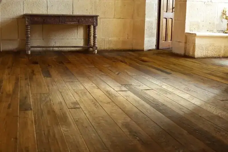 Johnson Hardwood Tuscan Palazzo Walnut Engineered Hardwood, installed in a room