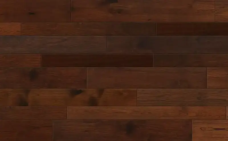 Johnson Hardwood Tuscan Genoa Vintage Hickory Engineered Hardwood, installed in a room