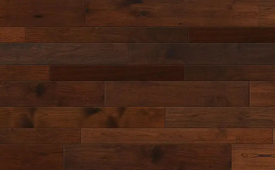 Johnson Hardwood Tuscan Genoa Vintage Hickory Engineered Hardwood, installed in a room