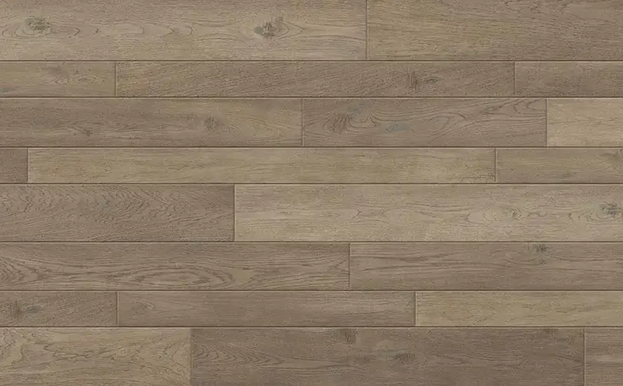 Johnson Hardwood Tuscan Arrezo Vintage Hickory Engineered Hardwood, installed in a room