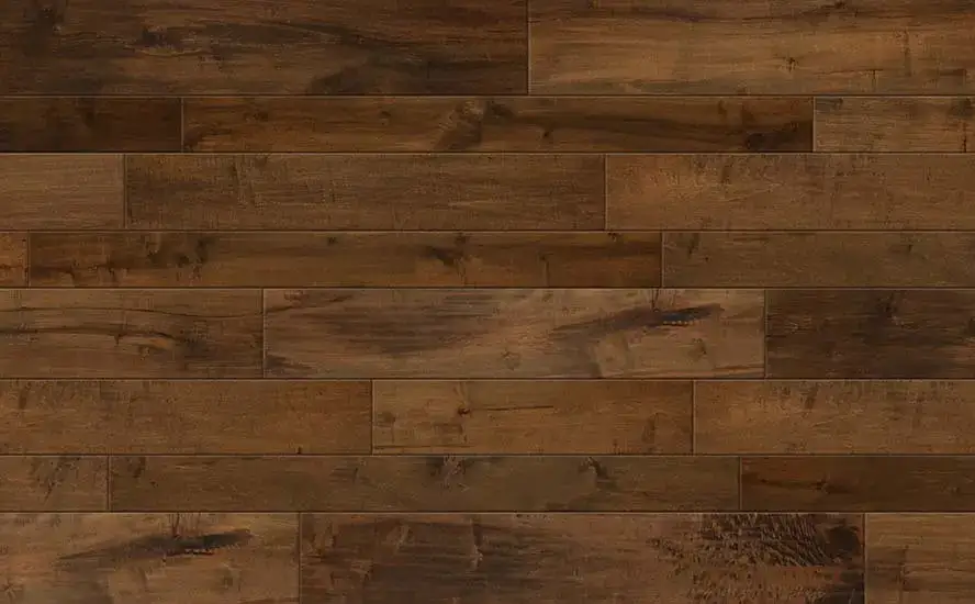 Johnson Hardwood Tuscan Sunset Maple Engineered Hardwood, installed in a room