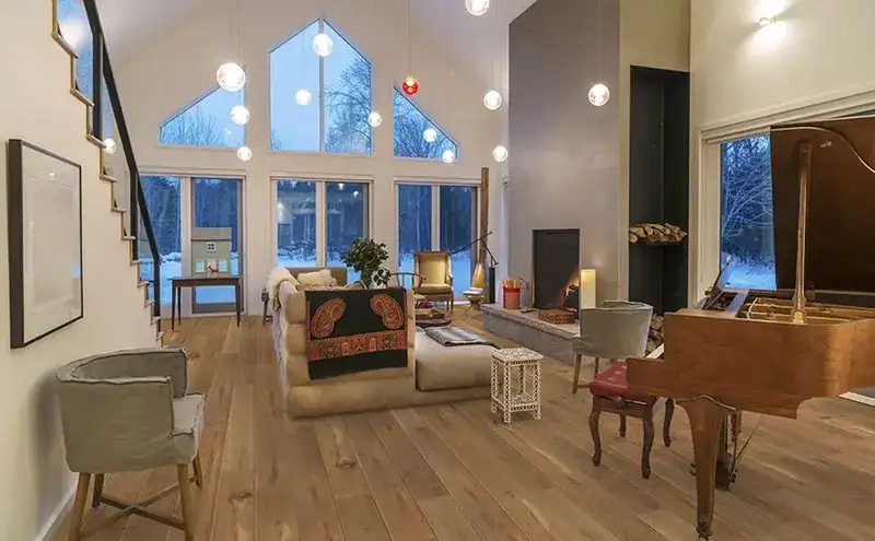 Johnson Hardwood Grand Chateau Malahide European Oak Engineered Hardwood, installed in a room