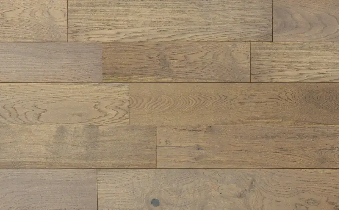 Johnson Hardwood Blue Ridge Frostburg American & European Oak Engineered Hardwood, installed in a room