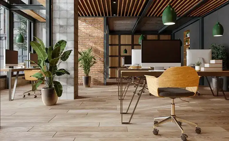 Johnson Hardwood Bella Vista Viceroy Laminate Flooring, installed in a room
