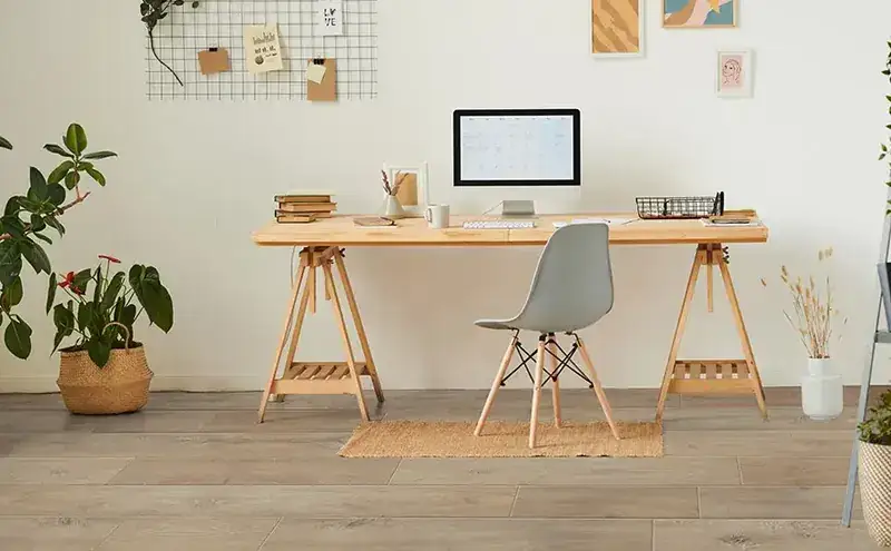 Johnson Hardwood Bella Vista Savoy Laminate Flooring, installed in a room