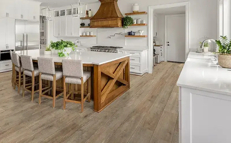 Johnson Hardwood Bella Vista Lombardy Laminate Flooring, installed in a room