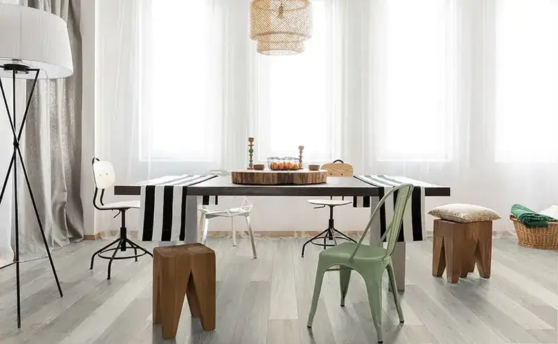 Johnson Hardwood Cellar House Grenache SPC Flooring, installed in a room