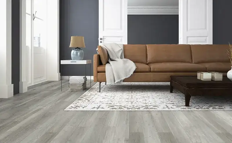 Johnson Hardwood Cellar House Primitivo SPC Flooring, installed in a room