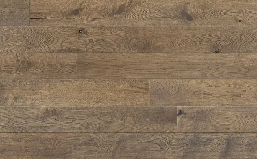 Johnson Hardwood Coastal Signature European Oak Marin Engineered Hardwood, installed in a room