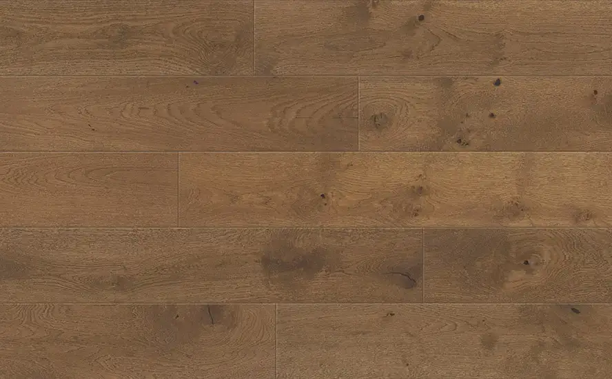 Johnson Hardwood Crestline Ridgewood European Oak Engineered Hardwood, installed in a room