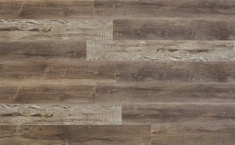 Johnson Hardwood Farmhouse Manor Ardenwood SPC Flooring, installed in a room