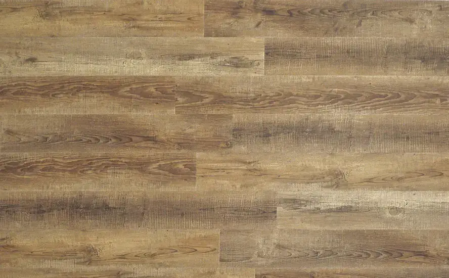 Johnson Hardwood Farmhouse Manor Monticello SPC Flooring, installed in a room