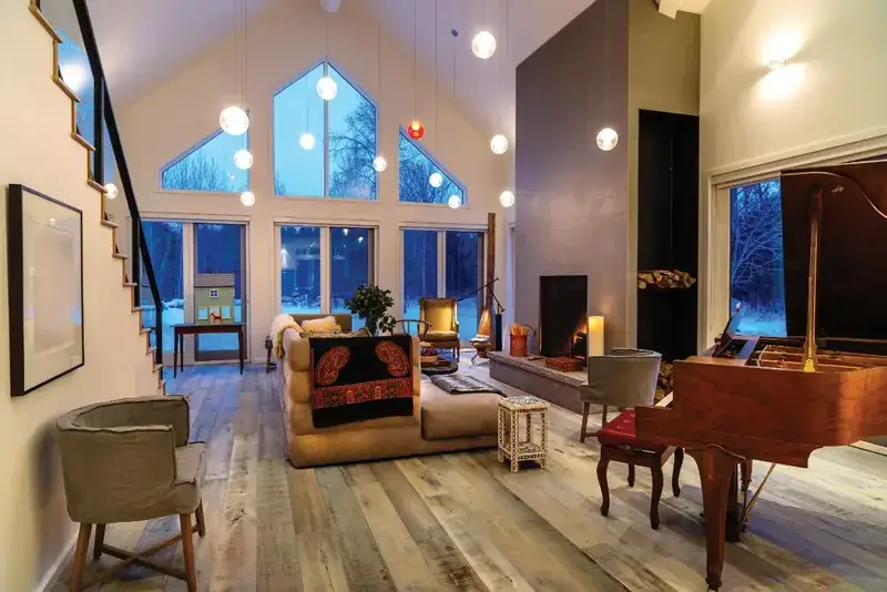 Johnson Hardwood Jockey Hollow Chelsea Creek European Oak Engineered Hardwood, installed in a room