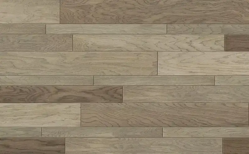 Johnson Hardwood Roma Lucera Hickory Engineered Hardwood, installed in a room