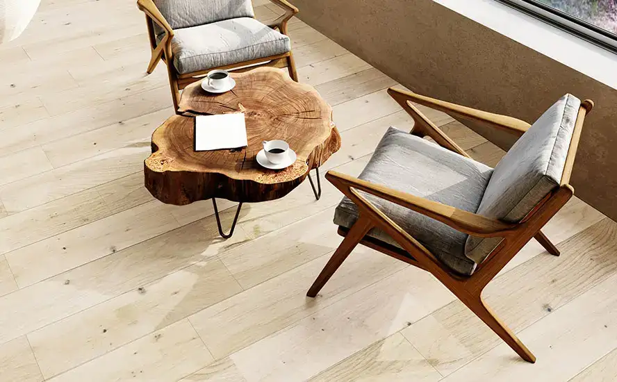 Johnson Hardwood Olympus Hera Oak Engineered Hardwood, installed in a room
