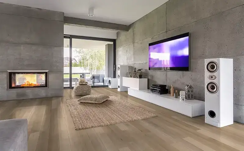 Johnson Hardwood Saga Villa Coastal Maple Engineered Hardwood, installed in a room