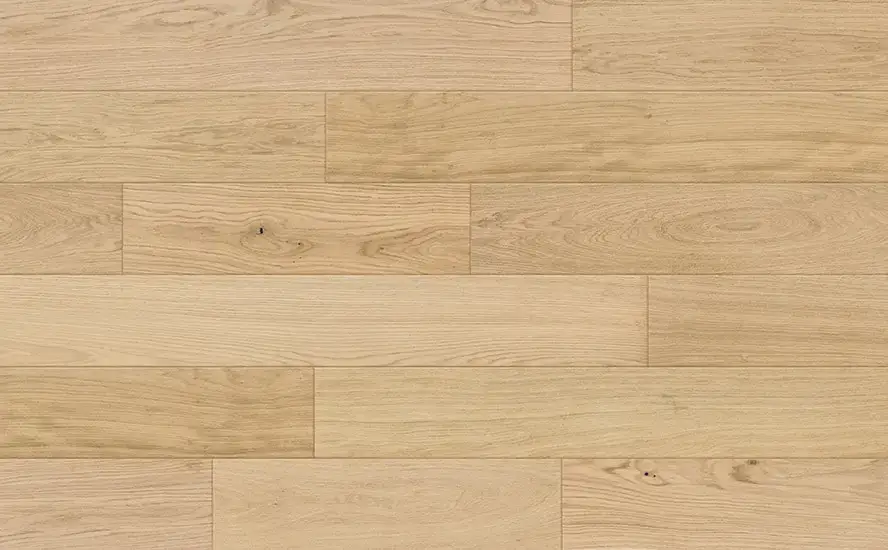 Johnson Hardwood Texas Timber Alabaster European Oak Engineered Hardwood, installed in a room