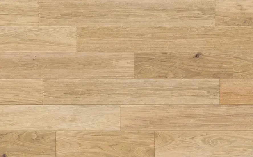 Johnson Hardwood Texas Timber Amber European Oak Engineered Hardwood, installed in a room