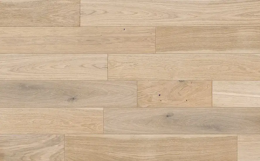 Johnson Hardwood Texas Timber Sand European Oak Engineered Hardwood, installed in a room