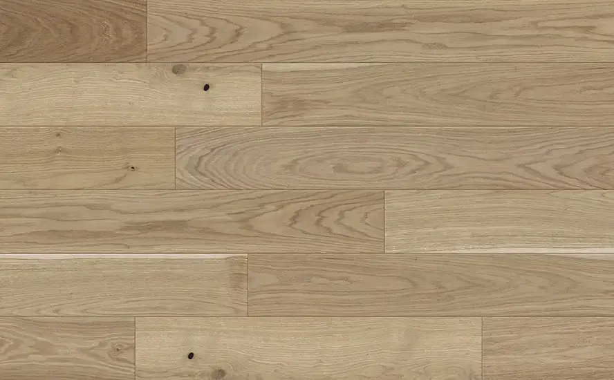 Johnson Hardwood Texas Timber Taupe European Oak Engineered Hardwood, installed in a room
