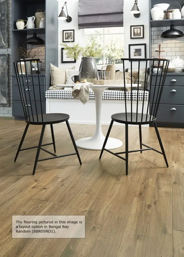 Mannington Bengal Bay Sand Bengali Engineered Hardwood, installed in a room